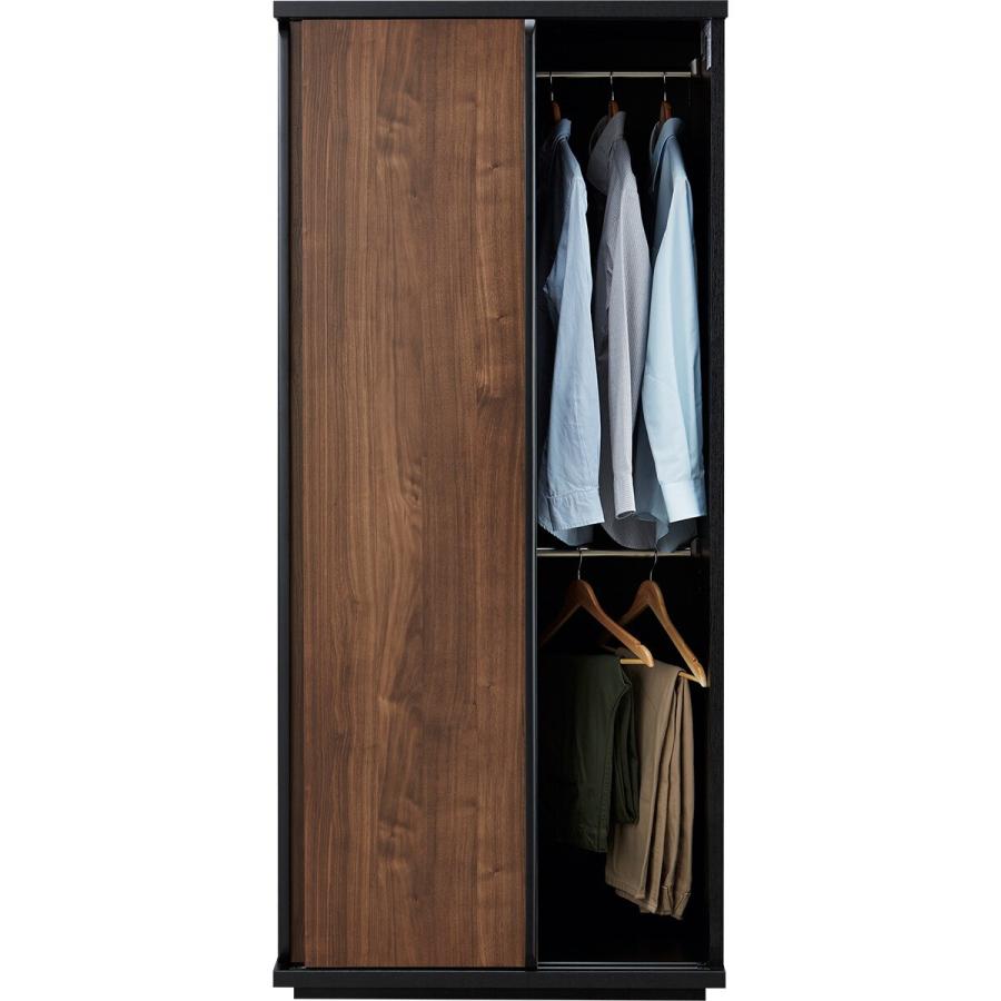 ニトリ（NITORI） スライドワードローブ(ニーズ3 80 MBR/BK) ニトリ