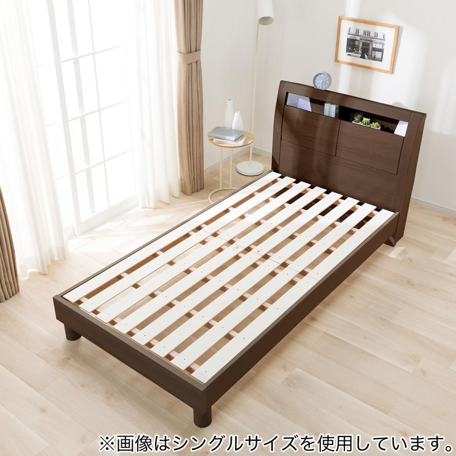 すのこダブルベッドフレーム(KB MBR ST) ニトリ期間限定：4/6迄