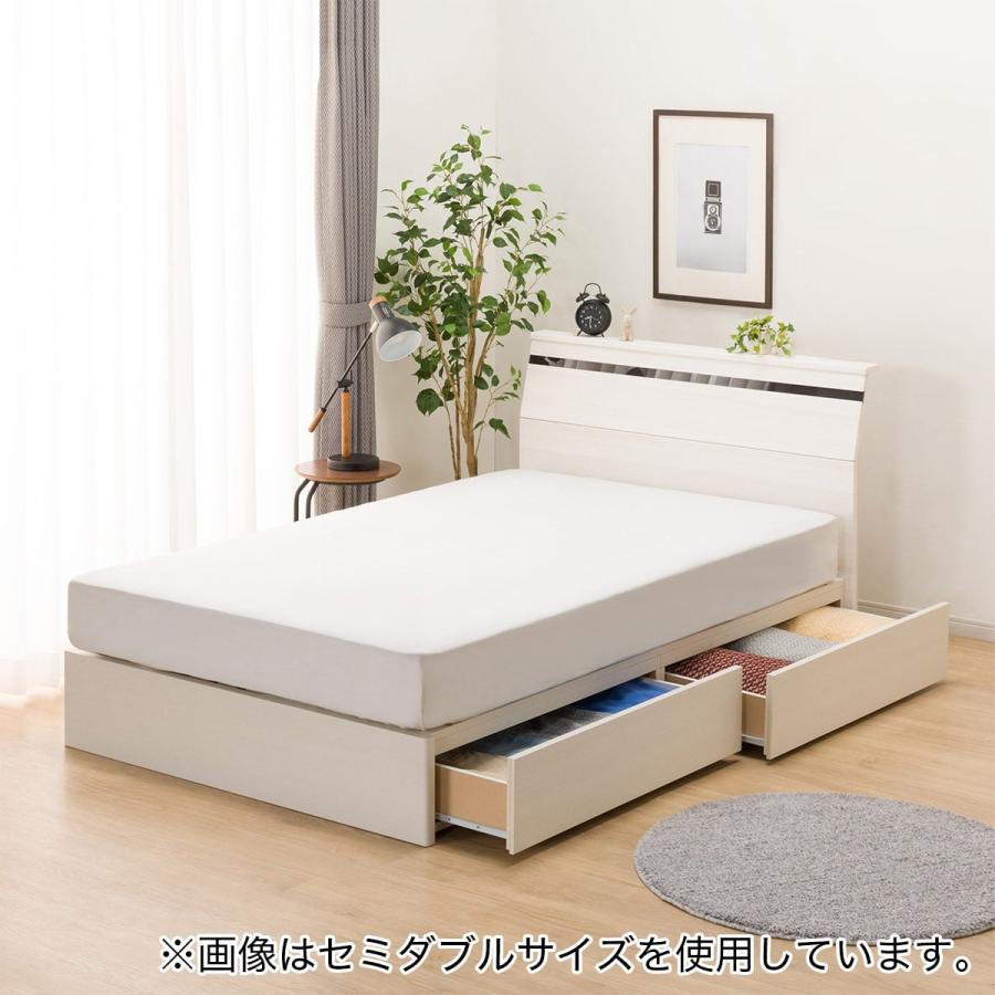 ニトリ（NITORI） ダブルすのこベッドフレーム(EB-002 引出し収納付き