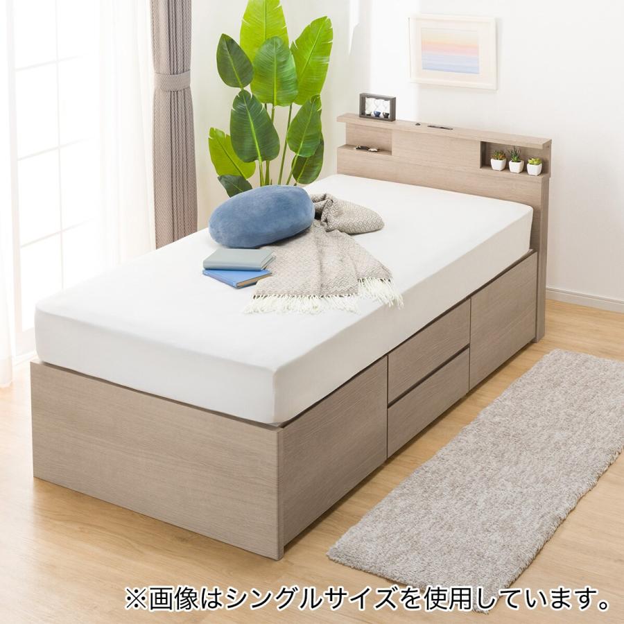 ニトリ（NITORI） ベッド すのこダブルベッドフレーム (N-ジオC GY 40M