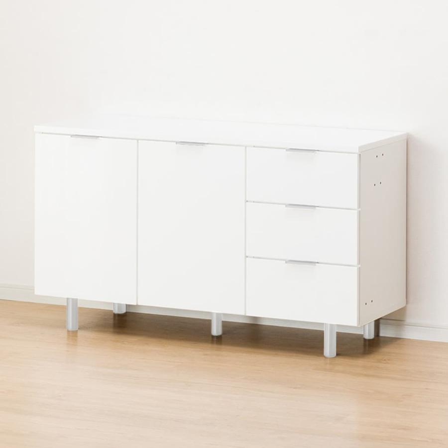 ニトリ（NITORI） サイドボード(エトナ120SBR WH/SI) リビング収納