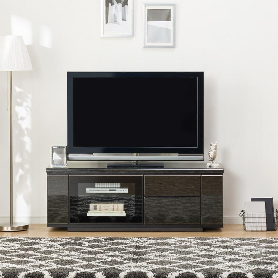 ニトリ（NITORI） 幅125 光沢のある木目模様が美しいローボード