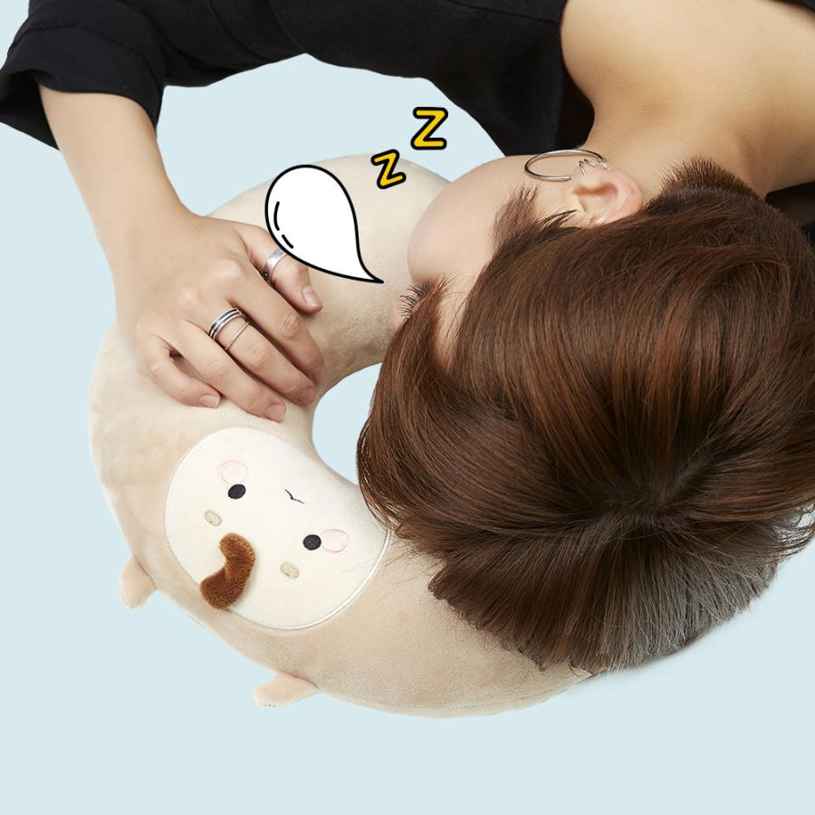 韓国のぬいぐるみ メミルくん 首クッション 首まくら ボグルジェル