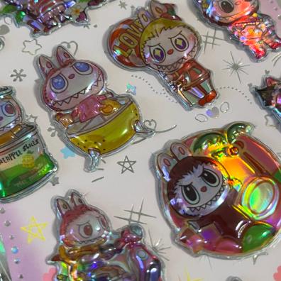 ラブブ 立体 プックリシール ぷっくり シール ステッカー らぶぶ