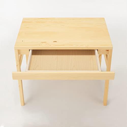 無印良品 パイン材デスク 幅86*奥行58*高さ70cm 12058458 無色 : にじ