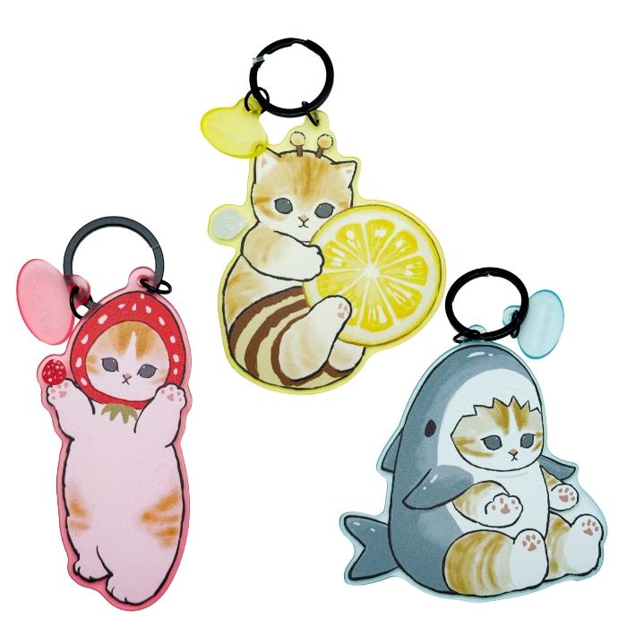 mofusand マット染色キーホルダー もふさんど モフサンド 猫柄 : 肉球
