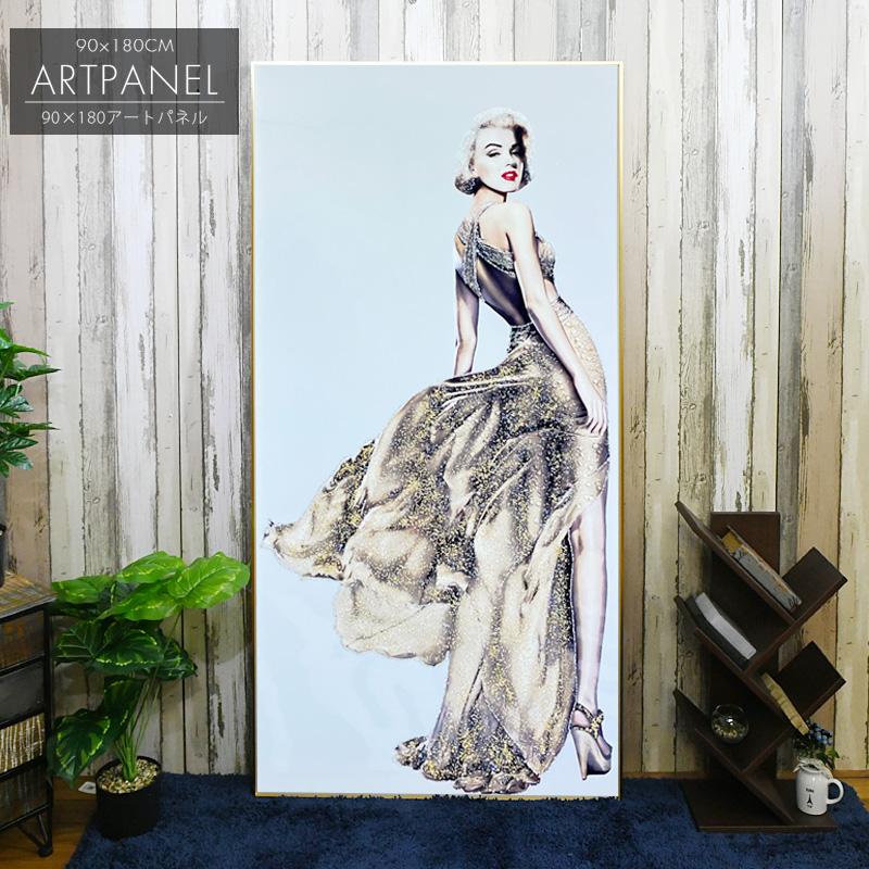 アートパネル 90×180 水晶絵 KH480A マリリンモンロー 女性 人物
