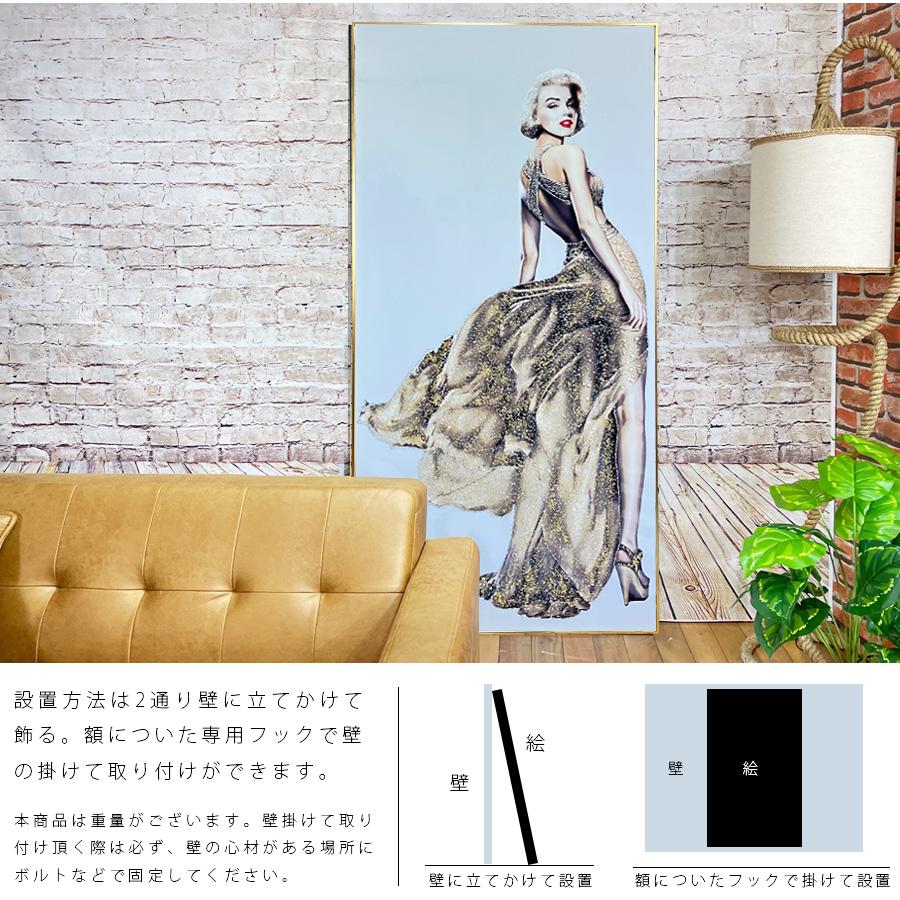 アートパネル 90×180 水晶絵 KH480A マリリンモンロー 女性 人物