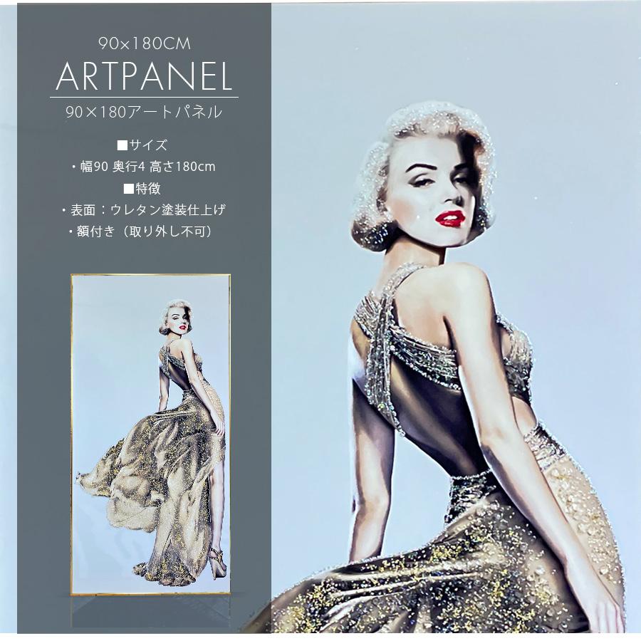 アートパネル 90×180 水晶絵 KH480A マリリンモンロー 女性 人物