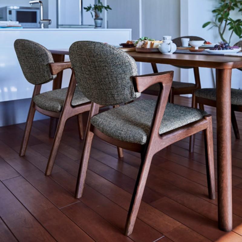 浜本工芸 DA-8200 ダイニングチェア No.8200 アームチェア 肘付椅子