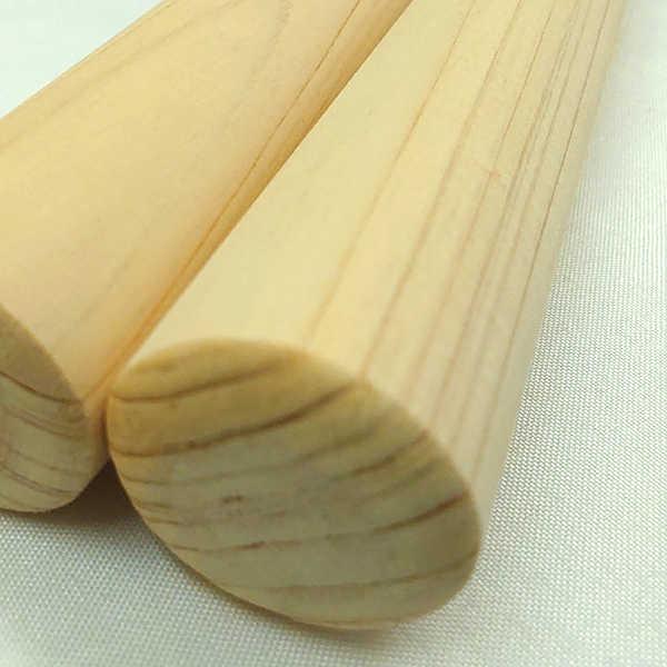 和太鼓バチ 長くて細い太鼓撥 材質：ヒノキ（檜） 太さ22mm X 長さ