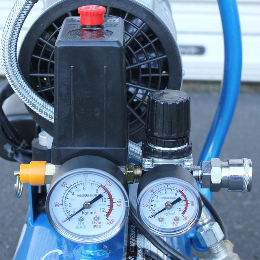 ☆ Z321 静音 オイルレス エアー コンプレッサー 12L タンク 付 0.75