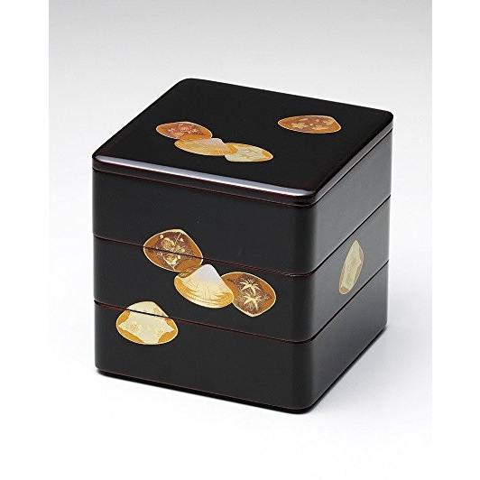 和食器 会津漆器 会津塗り お重 3段重箱 木製 6.0寸 三段重箱 溜内朱