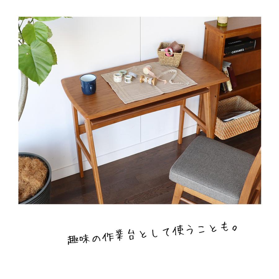 ICHIBA（市場） デスク 天然木 木製 オーク突板 幅90cm 奥行45cm