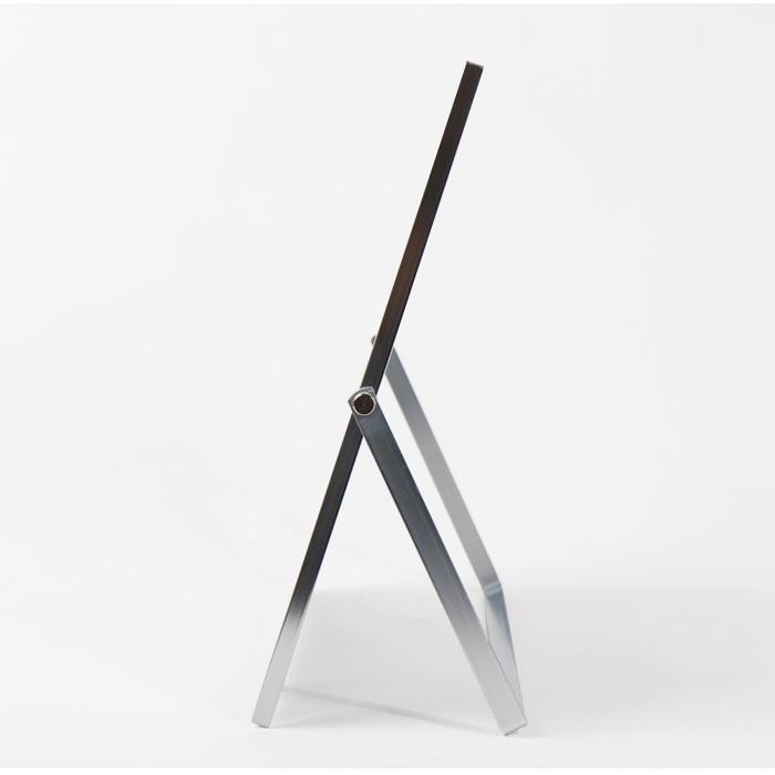 パラデック 日本製 スタンドミラー メイク用 シルバー XLサイズ 大きめ