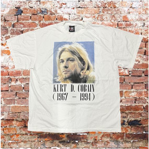 Kurt Cobain / カートコバーン 追悼 Tシャツ ニルヴァーナ メモリアル