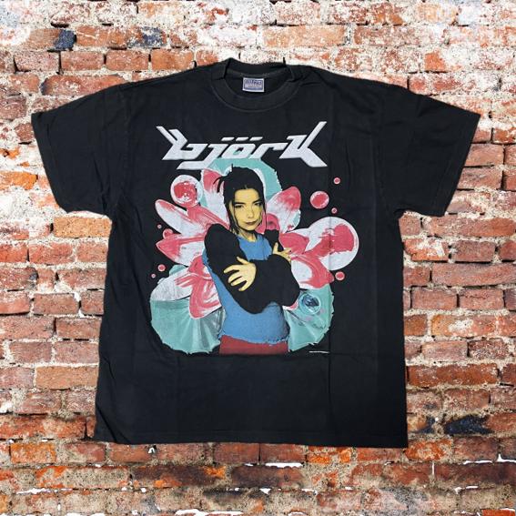 Bjork / ビョーク Tシャツ POST XL 黒 ブラック 半袖 バンドT ロックT