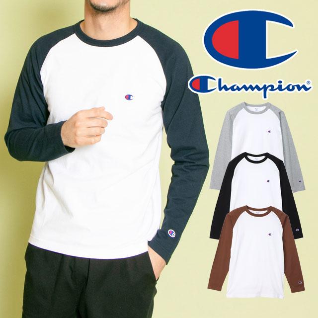 Champion（チャンピオン） Tシャツ メンズ ロングスリーブラグランT