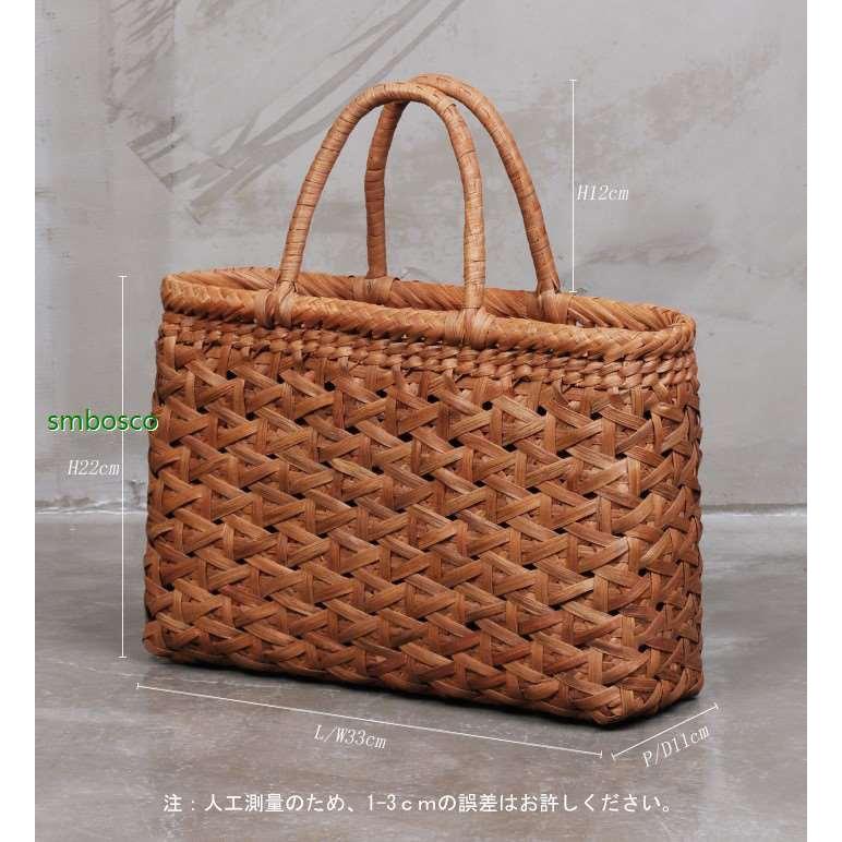 山葡萄かごバッグ 手編み 網代編み やまぶどう籠 女性用 高級品 山