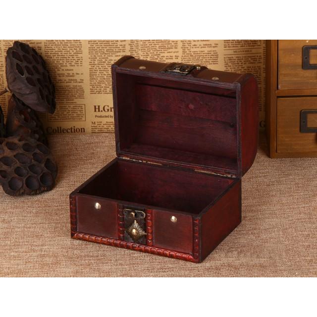 アンティーク 宝箱 大小2個セット / トレジャーボックス インテリア