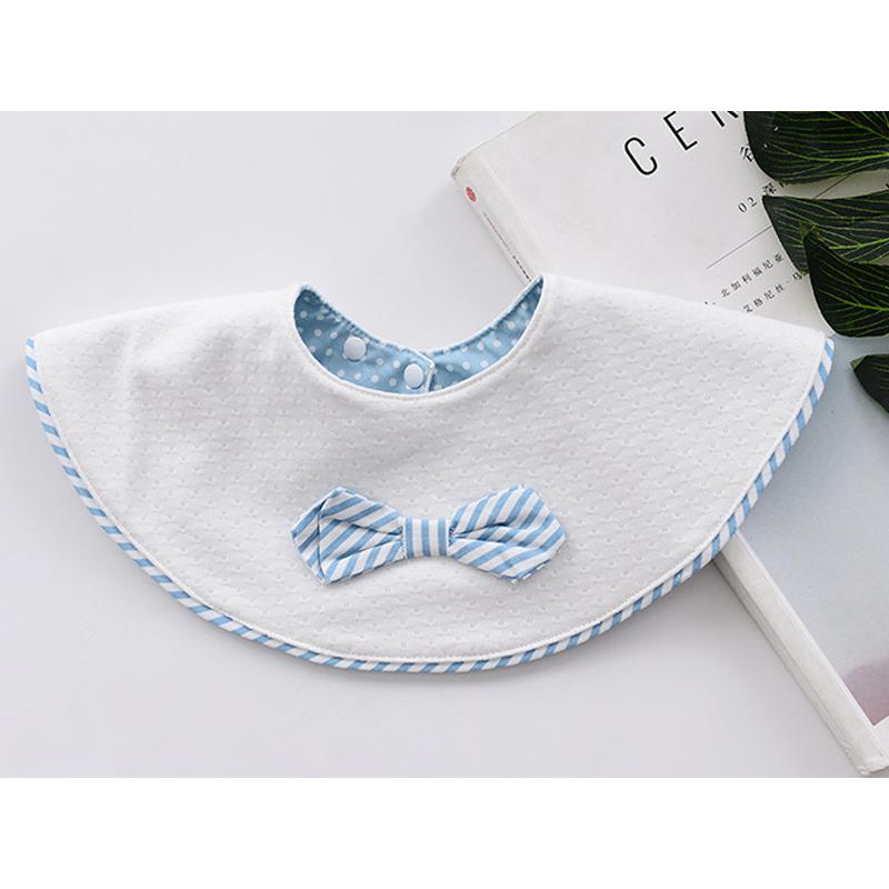 送料無料 パステル ベビー スタイ リバーシブル / 全2色 ピンク ブルー