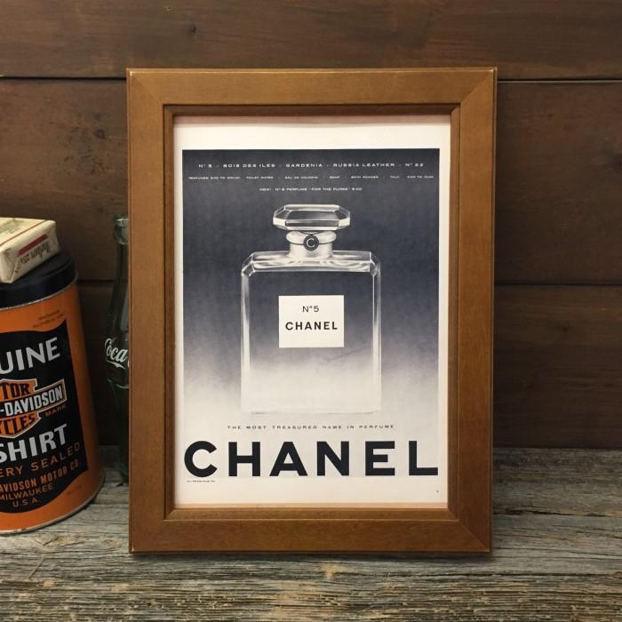 シャネル 複製広告 ポスター B5フレーム付き ◇ CHANEL 香水の広告 No