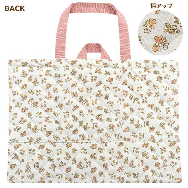 レッスンバッグ キルト 女の子 机にかけられる短いループ付き 総柄063