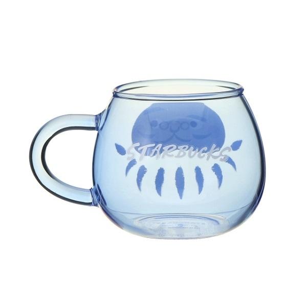 スターバックス 耐熱グラスマグだるまブルー296ml : スマイルマイル