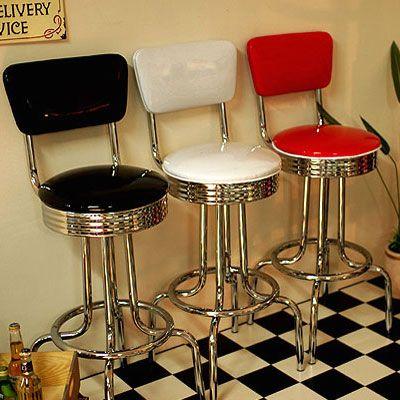 グロス 背付き カウンターチェア アメリカン アメリカ 50th 60th 50's