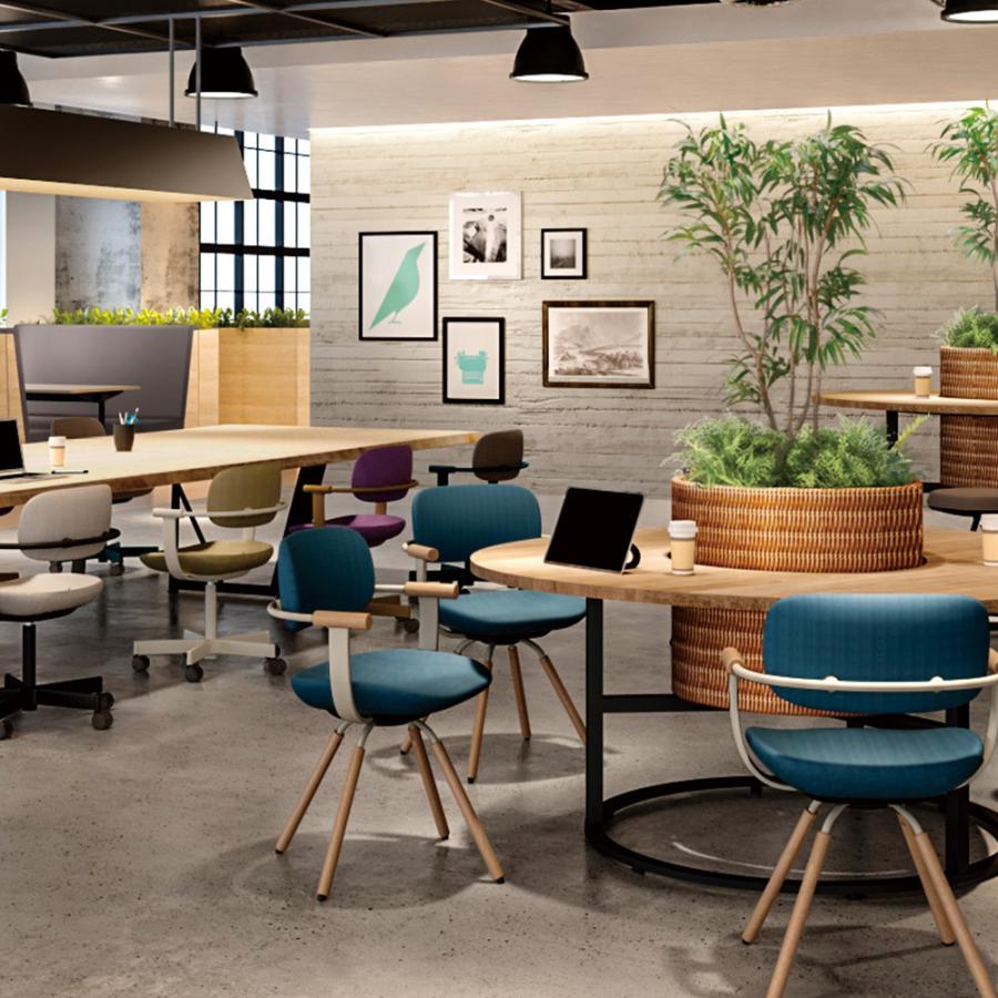 vertebra03 チェア イトーキ バーテブラ03 スチールフレーム 脚カラー