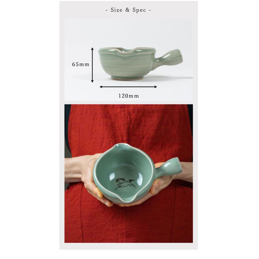 大堀相馬焼 松永窯 納豆鉢(青ひび) 陶器 焼き物 ギフト プレゼントに