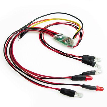 ▽京商ミニッツ全シリーズ用6灯ミニライトセット青4、赤2 2663（ゆう