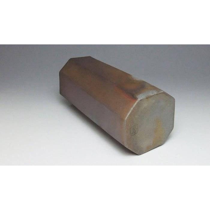 備前焼 面取筒花入（桟切）| おしゃれ 日本製 工芸品 山口県 和食器