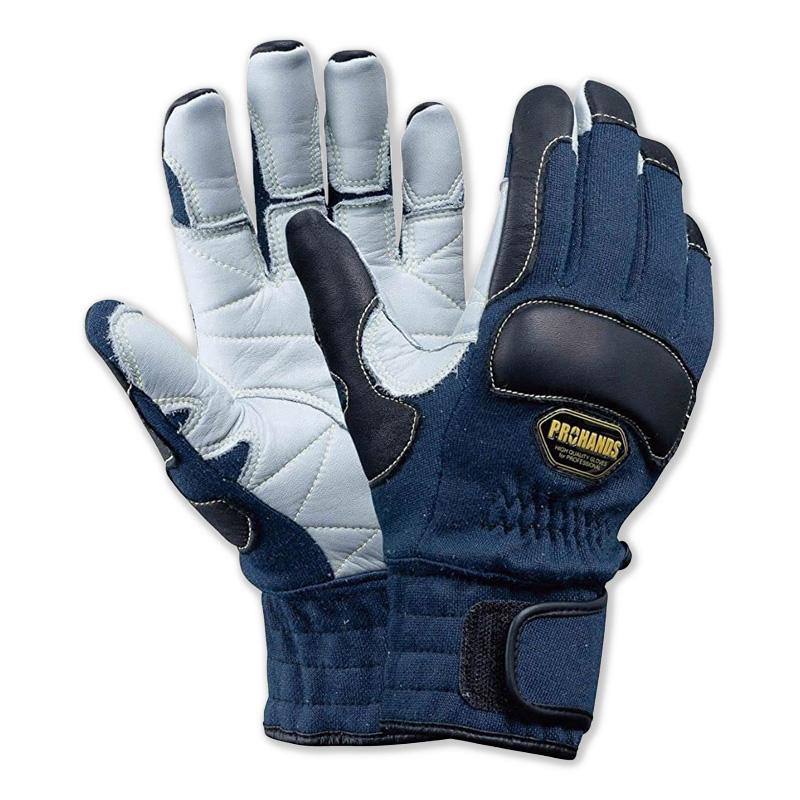 レスキューグローブKZT-250 ネイビー シルバーグレー 耐切創性・耐熱