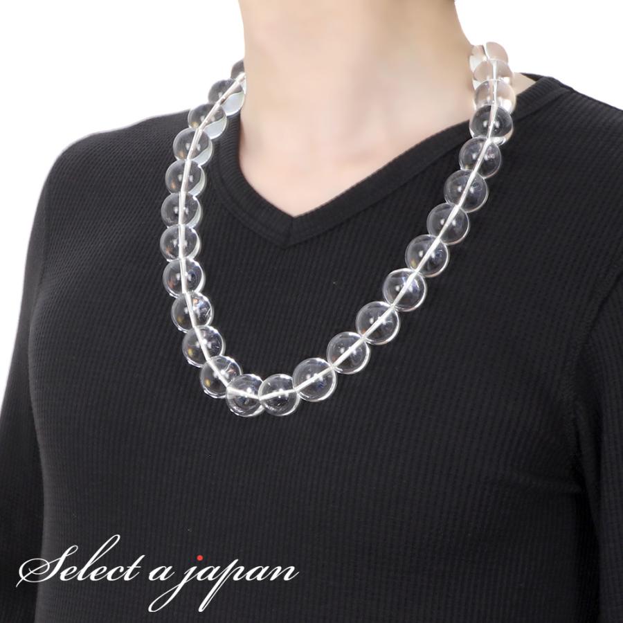 水晶 ネックレス 60cm パワーストーン 天然石 メンズ レディース