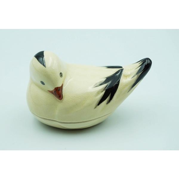 茶道具 香合 香合 都鳥 中村良二 桐箱 : 新古茶道具 さかい ヤフー店