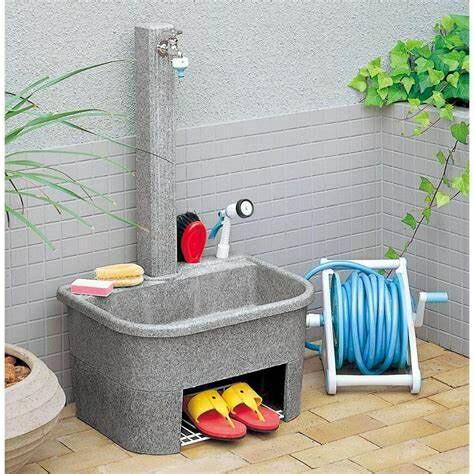 タキロン 研ぎ出し流し 庭園 600H型 みかげ : 佐勘金物店ヤフー店