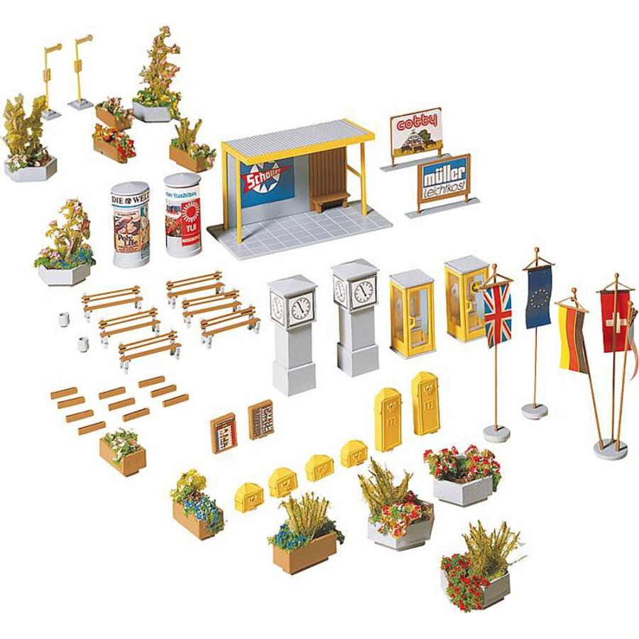 町並みアクセサリー ：ファーラー 未塗装キット HO(1/87) 180585