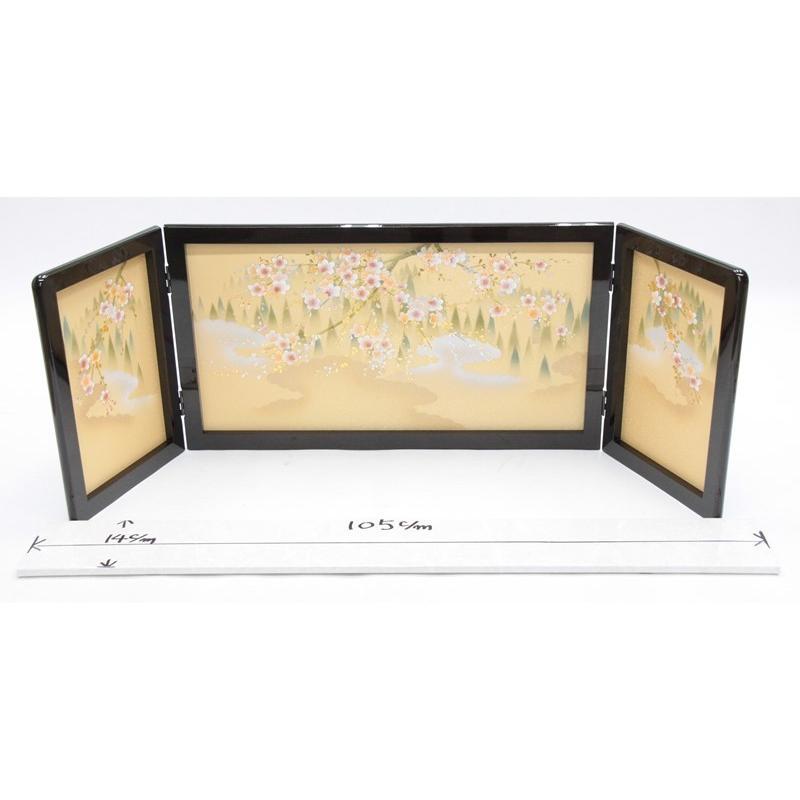 アウトレット品 雛人形屏風単品 三月三曲屏風 13号屏風C 21ya1813