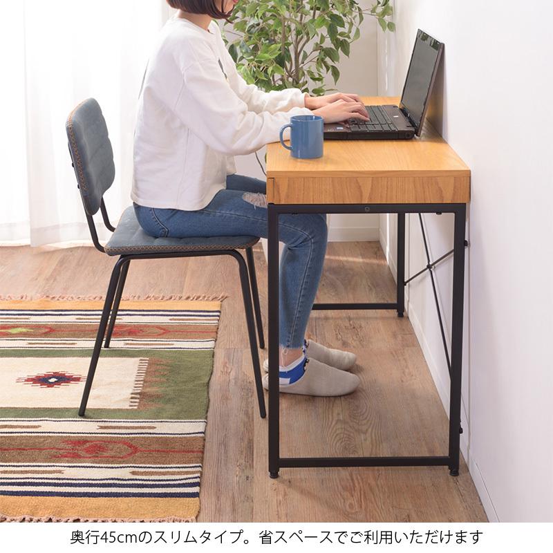 デスク 机 おしゃれ 幅100cm 北欧 モダン ワークデスク 天然木 木製