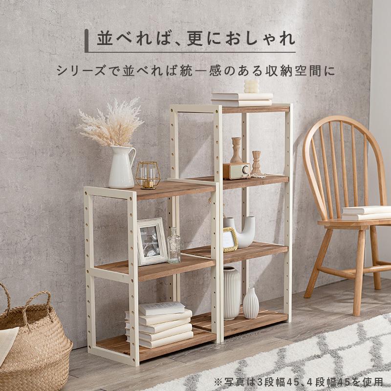 木製CD収納棚100枚 仕切り板シンプル25枚×4段 棚 ラック 収納 木製棚板