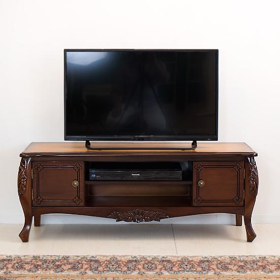 テレビボード アンティーク 110 猫脚 37v ロココ調 ローボード