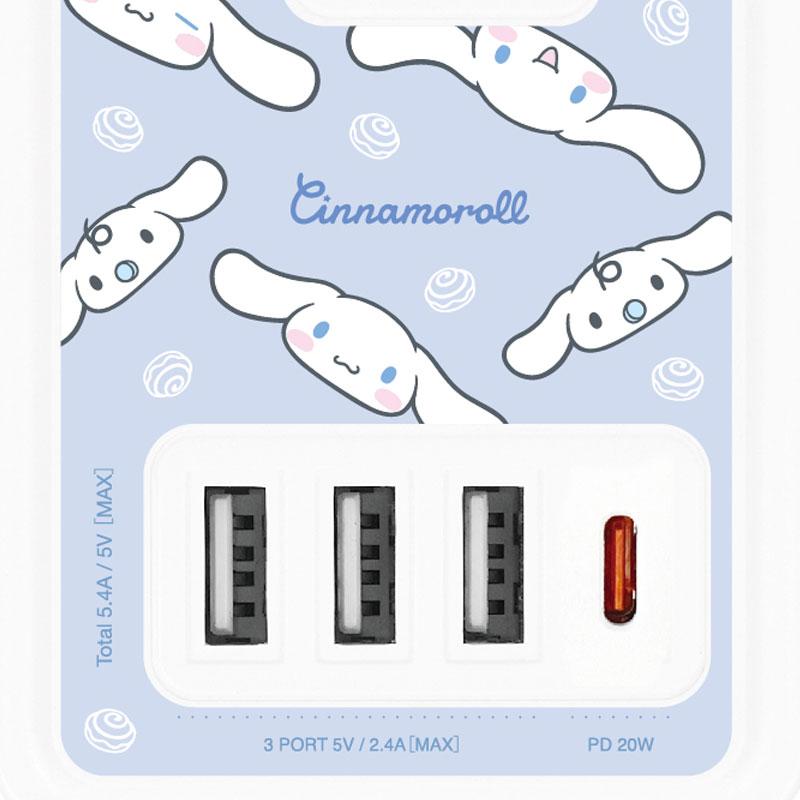sanrio（サンリオ） シナモロール USB/USB Type-Cポート付きテーブル