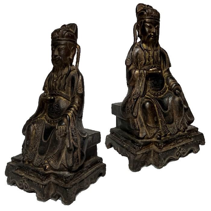 仏像A 文財神 比干 仏様 銅像 仏教 孔子 仏具 アンティーク風 中国風