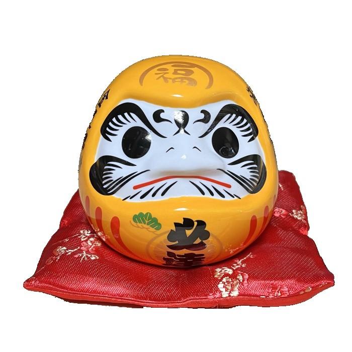 だるま 必達 ダルマ 達摩 黄色 陶器 貯金箱 達摩大使 魔除け 厄除け