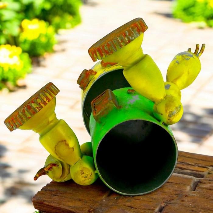 大きなロボット ブリキ製 ガーデニング レトロ お庭づくり 園芸