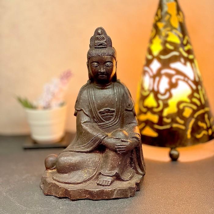 アンティーク観音様守護仏 縁起置物 1体