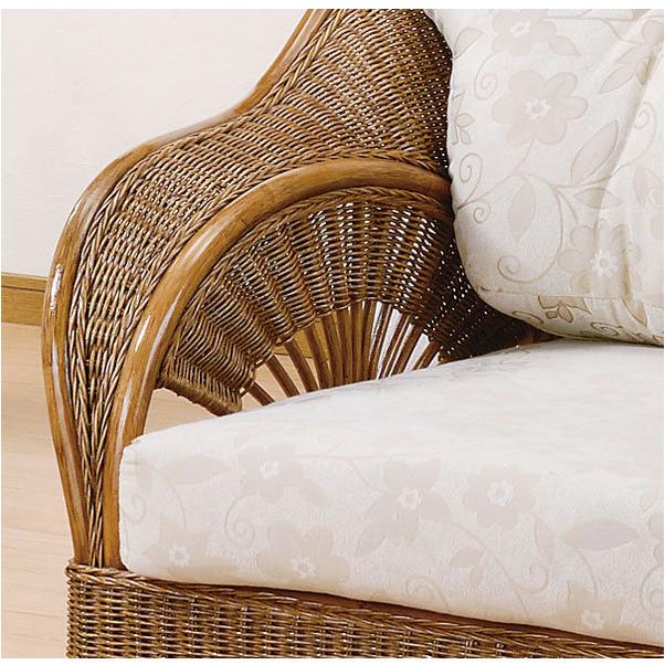 今枝商店 籐(ラタン)椅子 アームチェア ソファ 座面高39センチ Y-161
