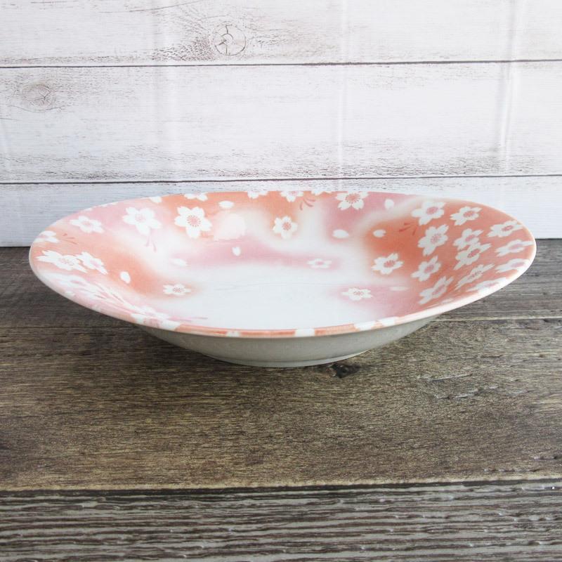 カレー皿 食器 プレート 楕円皿 桜の花 サクラ 花柄 美濃焼 パスタ