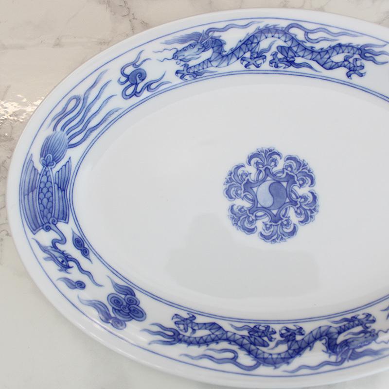 餃子皿 楕円皿 中華皿 オーバル プレート 焼きそば 回鍋肉 酢豚 中華